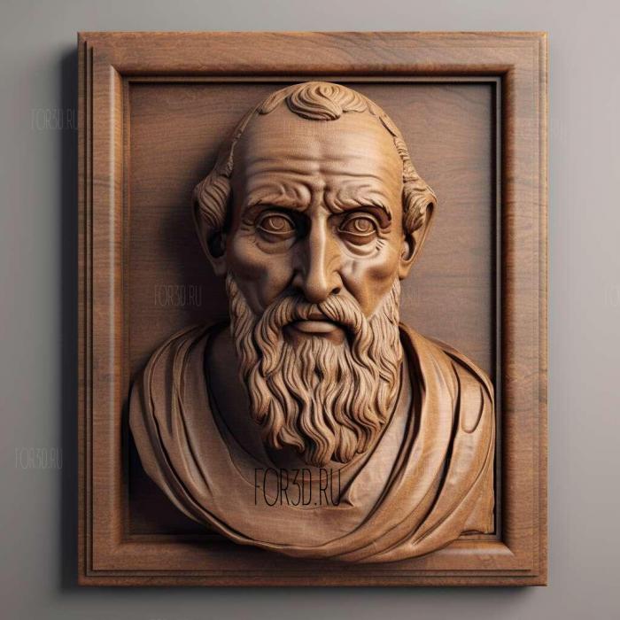 Hippocrates 4 stl model for CNC